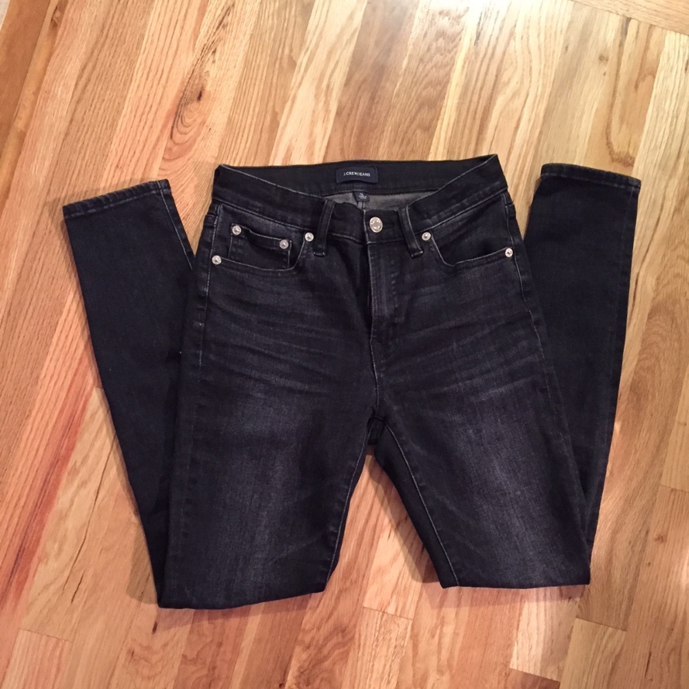 J. Crew 9" high rise toothpick jeans, size 26